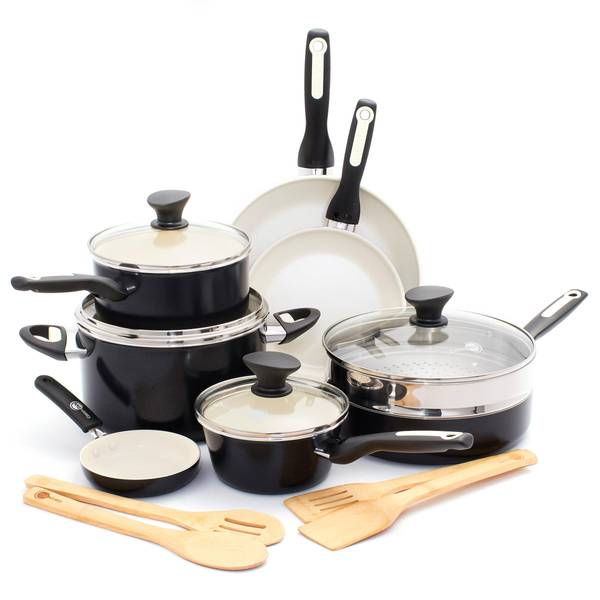 Photo of Rio 16 Piece Cookware Set - Black