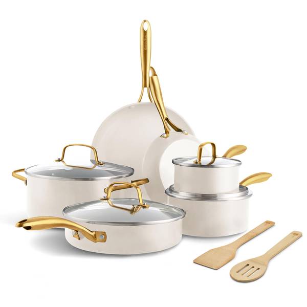 Photo of Studio 10 Piece Cookware Set - Linen