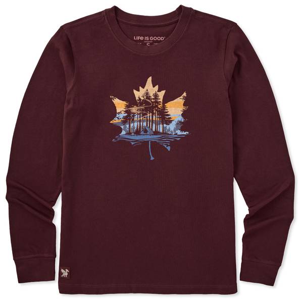 Photo of Women's Leaf Camp Long Sleeve Crusher Tee