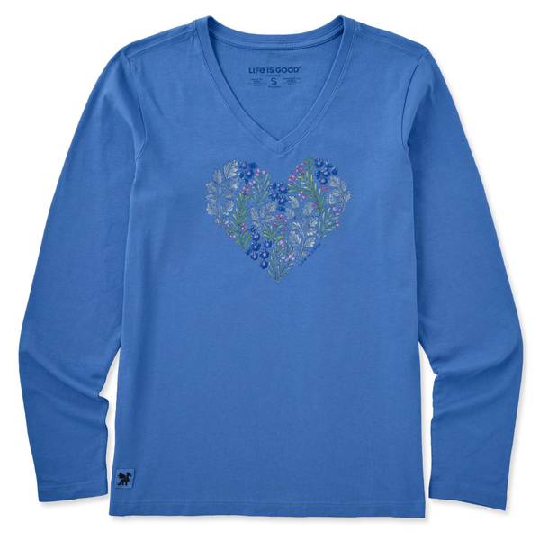 Photo of Women's Holly Heart Long Sleeve Crusher Tee