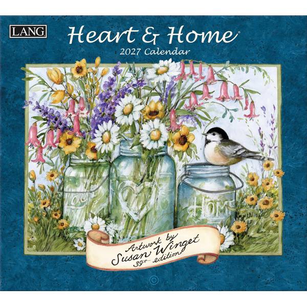 Heart & Home 2027 Wall Calendar by Susan Winget