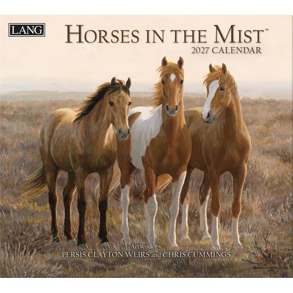 Horses in the Mist 2027 Wall Calendar by Persis Clayton Weirs