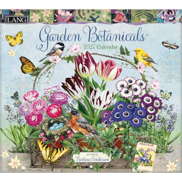 Garden Botanicals 2027 Wall Calendar by Barbara Anderson