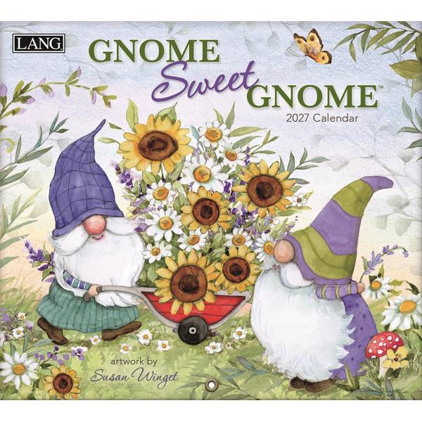 Gnome Sweet Gnome 2027 Wall Calendar by Susan Winget