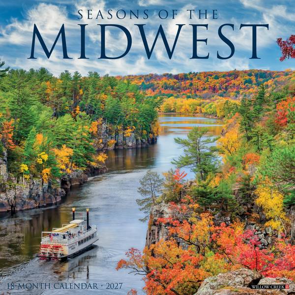 2027 Willow Creek Midwest 12 x 12 Monthly Wall Calendar, Assorted Colors (62265), Paper | Quill
