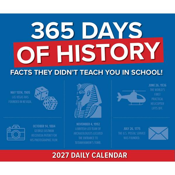 2027 Willow Creek 365 Days of History 6.2 x 5.4 Daily Day-to-Day Calendar, Assorted Colors (63163), Paper | Quill