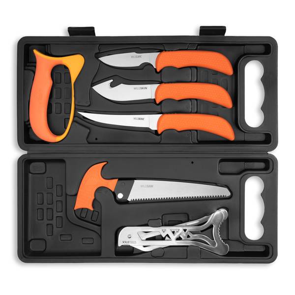 exKeePer 4セット Outdoor Edge Wildpak 8 Piece Processing Kit - WP-2 | Blain's Farm