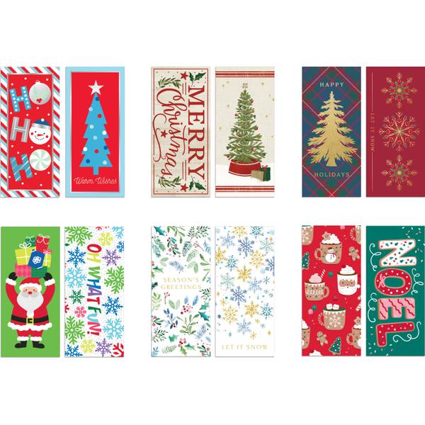 Photo of 6-Pack Christmas Money Wallets with Envelopes, Assorted Holiday Designs