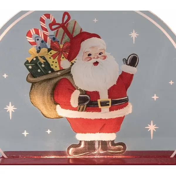 Transpac Imports Inc. Light Up Acrylic/MDF Santa Decor - TC06345