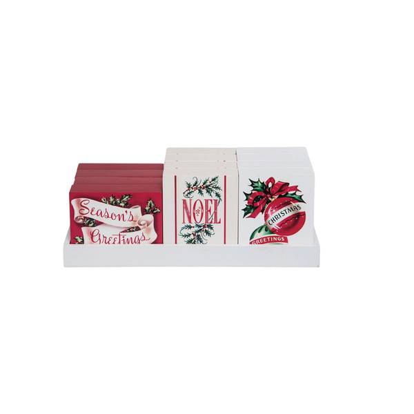 Transpac Imports Inc. Nostalgia Block Decor Assorted - TC06137