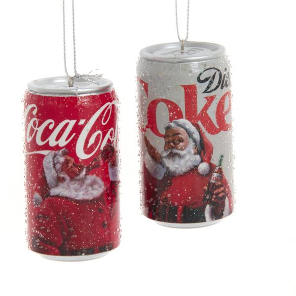 Kurt S. Adler Coca-Cola Santa Can Christmas Ornament Assorted