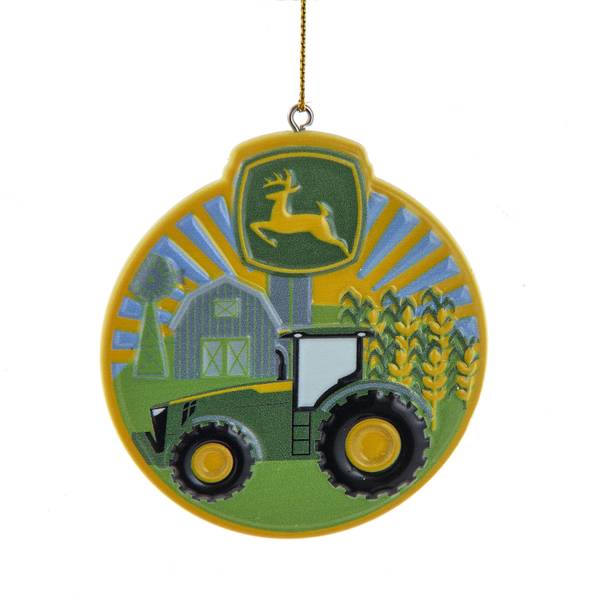 Kurt S. Adler John Deere Round Tractor Ornament