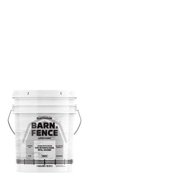Photo of 5 Gallon Barn & Fence Flat White Paint