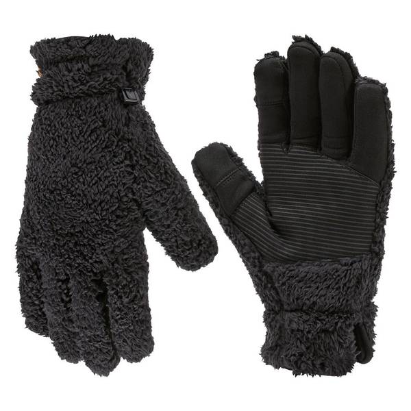 Carhartt Women's Sherpa Fleece Gloves, Black, S - GF0858-WBLK-S