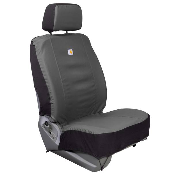 Photo of Gravel Nylon Duck Universal Front Seat Cover
