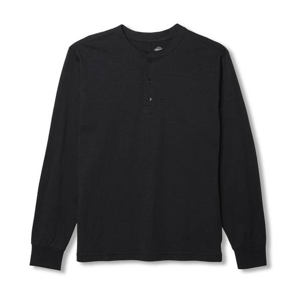 Work N' Sport Men's Long Sleeve Slub Jersey Henley