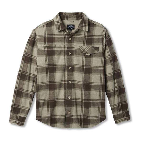 Work N' Sport Men's Long Sleeve Knit Plaid Jacquard Shacket