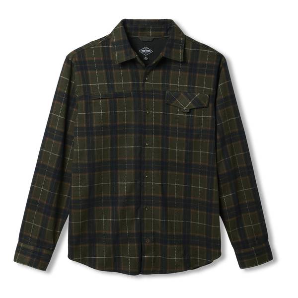 Work N' Sport Men's Long Sleeve Knit Plaid Jacquard Shacket