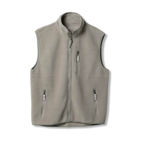 Work N' Sport Men's Sherpa Mock Neck Zip Vest