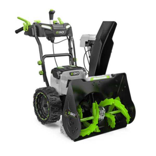 Photo of POWER+ 24" Two-Stage Snow Blower with 2 x 6.0Ah Batteries and Dual Port Charger