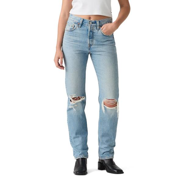 Levi's Women's 501 Original-Fit Straight-Leg Jeans - Never Down