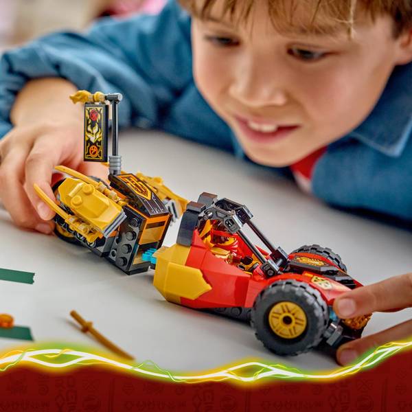 LEGO NINJAGO 71864 Kai and Cole's Combiner Vehicles Building Set