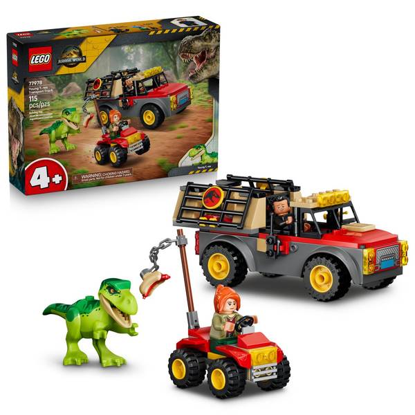 Lego Jurassic World Young T. rex Transport Truck 77978 115-Piece Building Set, Ages 4+