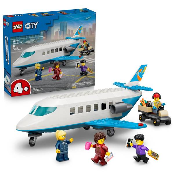 Lego City Passenger Jet 60492 118-Piece Building Set, Ages 4+