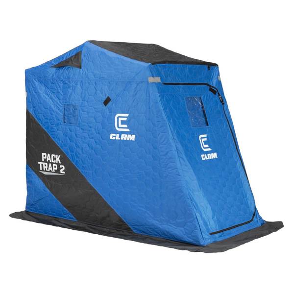 Clam Outdoors Pack Trap 2 Portable Ice Shelter