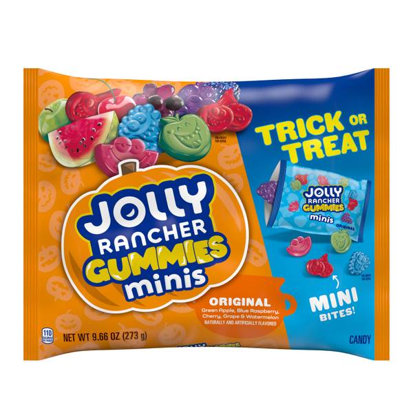 Jolly Rancher Gummies Minis Assorted Fruit Flavored Snack Size Halloween Candy, 9.66 oz - 9.7 oz | CVS