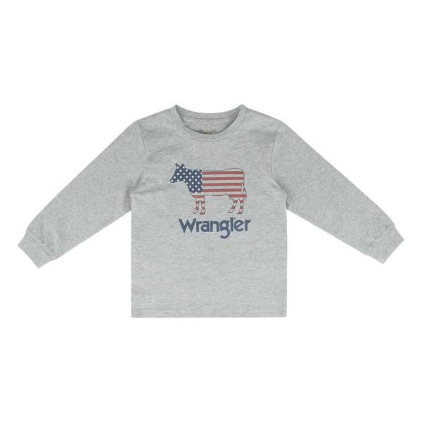 Photo of LB Cow Flag LS Tee Grey