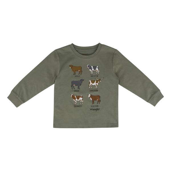 Photo of Toddler Boys' Cow Breeds Long Sleeve Tee
