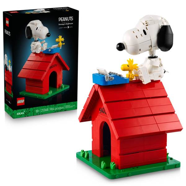 Lego Peanuts Snoopy's Doghouse 21368 964-Piece Building Set, Ages 18+
