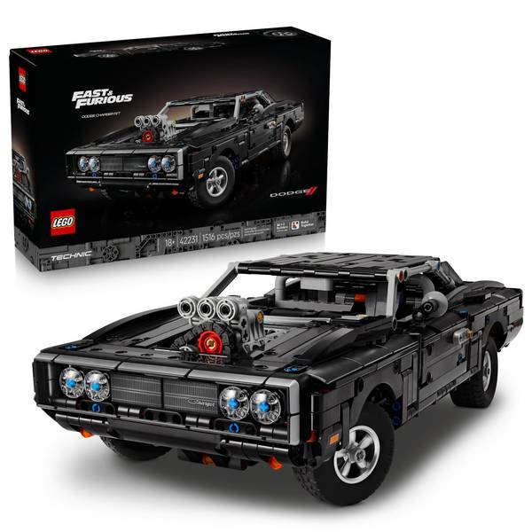 Lego Fast and Furious Dodge Charger R/T Car 42231, 1516-Piece Building Set, Ages 18+