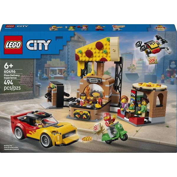 LEGO City 60496 Pizza Delivery Experience with Vehicles Building