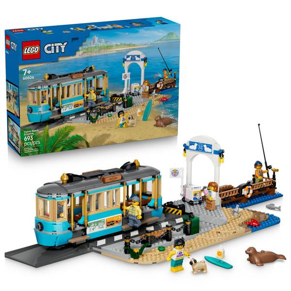 Lego City Classic Beach Streetcar 60506 693-Piece Building Set, Ages 7+