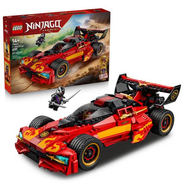 Lego Ninjago 15th Anniversary 2-in-1 X-1 Ninja Charger 71867 691-Piece Building Set, Ages 14+