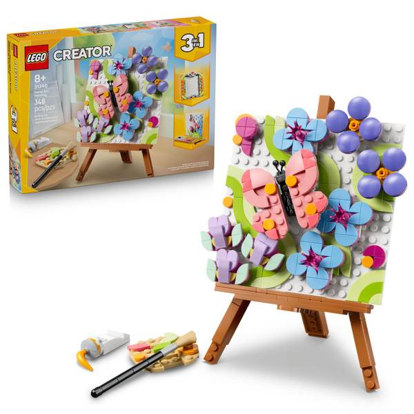 LEGO Creator 3 in 1 31390 Floral Art Decor Painting Building Set