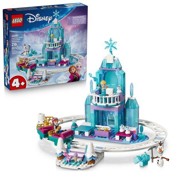 LEGO Disney Frozen Elsa's Ice Castle & Snow Ride Adventure 43281 Building Set