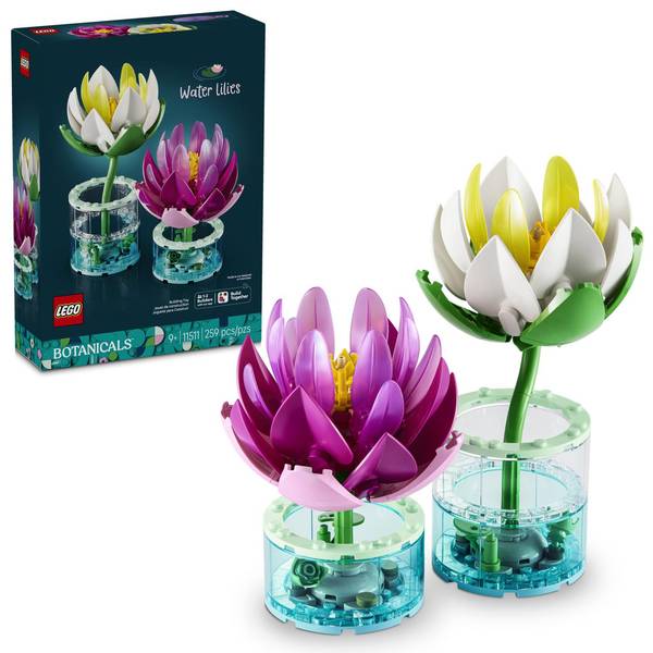 Lego Botanicals Water Lilies 11511 259-Piece Building Set, Ages 9+