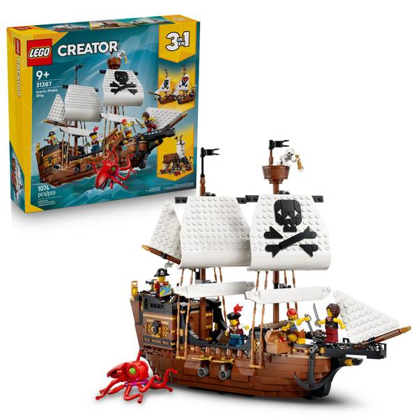 Photo of Creator 31387 Iconic Pirate Ship Building Set