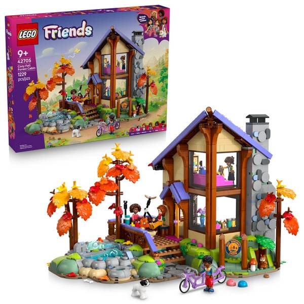 LEGO Friends Cozy Fall Forest Cabin 42705 Building Set