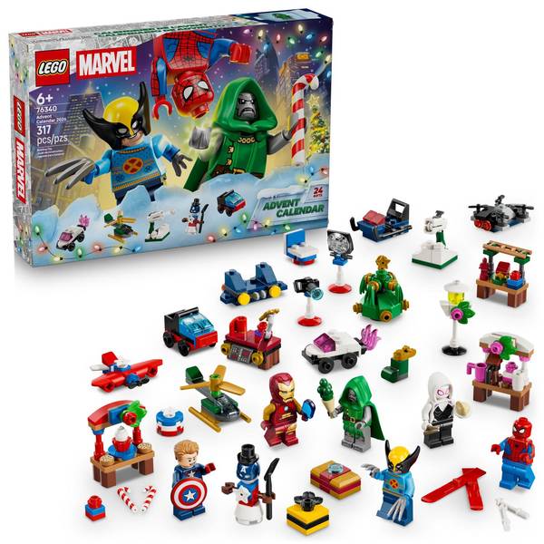 9107436 Minecraft 2025 Advent Calendar Building Set, Multi Color - 300 Piece