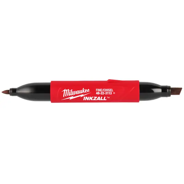 Milwaukee INKZALL Double Sided Black Jobsite Marker - Fine Point