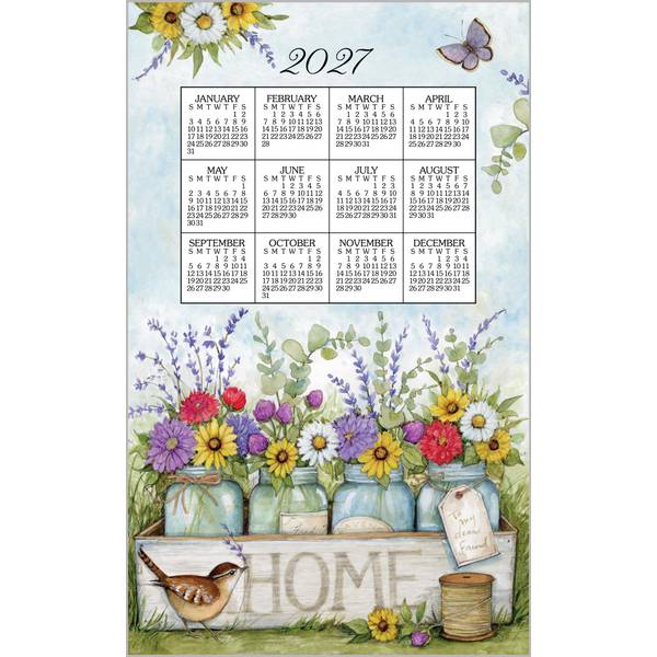 Kay Dee Designs Home Floral 2027 Calendar Towel