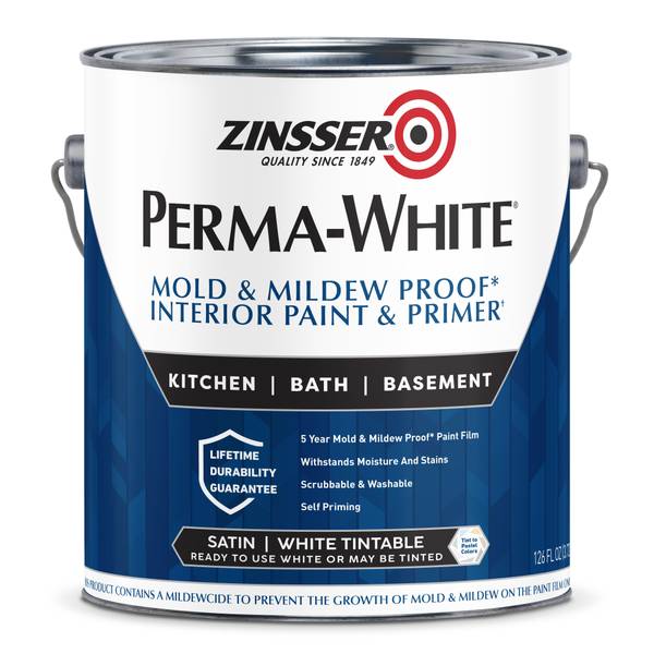 Photo of 1 Gallon Perma-White Mold & Mildew-Proof Interior Satin Paint