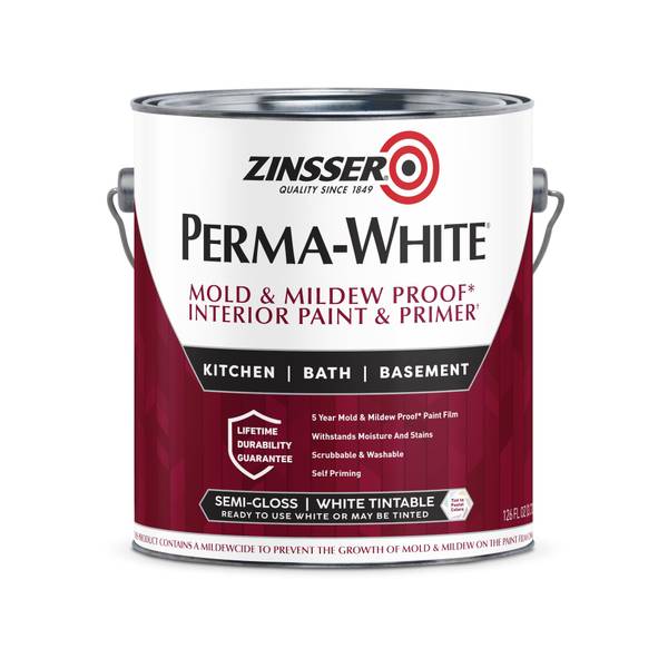 Photo of 1 Gallon Perma-White Mold & Mildew-Proof Interior Semi-Gloss Paint