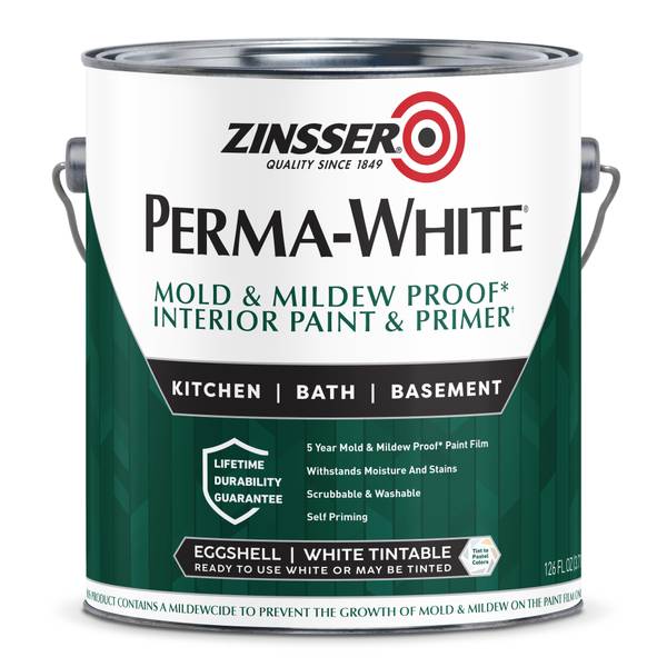 Photo of 1 Gallon Perma-White Mold & Mildew-Proof Interior Eggshell Paint