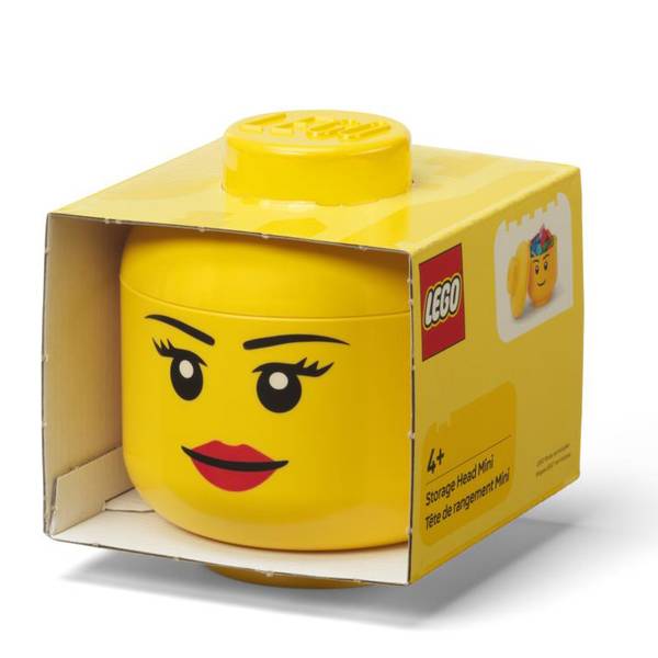 LEGO Storage Head - Small Girl Toy Box, One Size