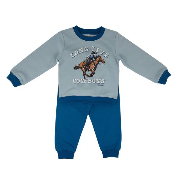 Photo of Toddler Boys' Long Live Cowboy 2-piece Long Sleeve/Pant Set